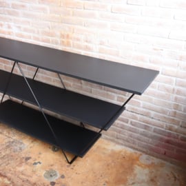 Vintage openkast zwart modern ikea kavat