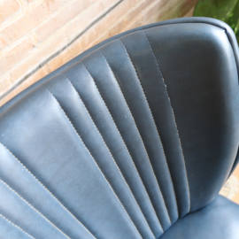 Vintage cocktail fauteuil blauw