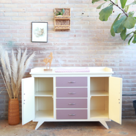 Vintage oude commode wit