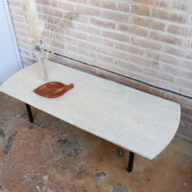 Vintage travertin salontafel