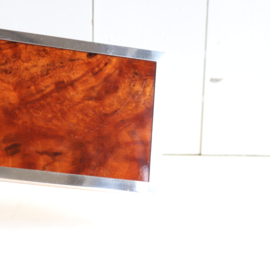 Vintage sieradenkistje wortel hout