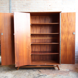 Vintage kledingkast jaren 60 70 3 deur