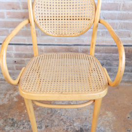 Vintage thonet stijl stoelen blank webbing