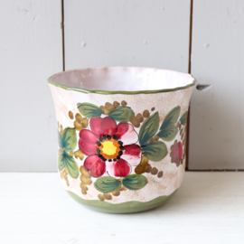 Vintage bloempot bloemen