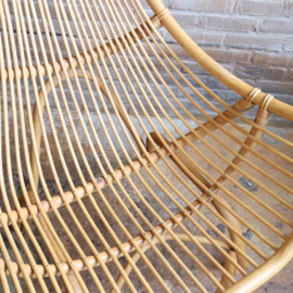 Bijzondere vintage rotan fauteuil