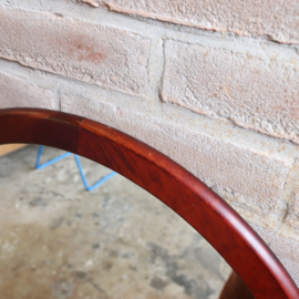 Vintage pas spiegel gebogen hout groot
