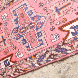 Vintage perzisch tapijt   190 x 100 roze