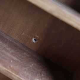 Vintage vakkenkast muur hout