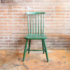 Spijlen stoel hout groen