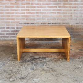 Vintage Scandinavische salontafel jaren 70 pinewood minimalist