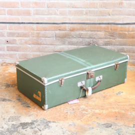 Vintage koffer groen metaal