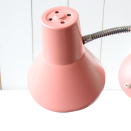 Vintage bureaulamp roze