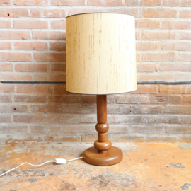 Vintage lamp houten voet XL
