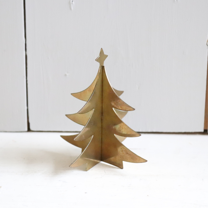 Vintage  Gold plated kerstboom DENMARK