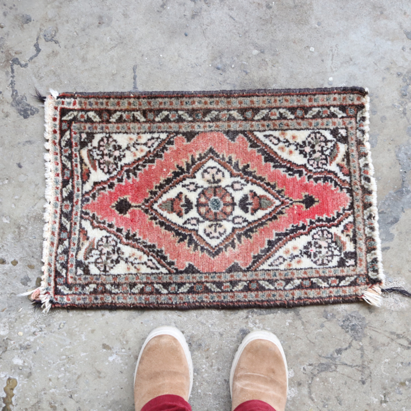 Vintage tapijt 'deurmat''