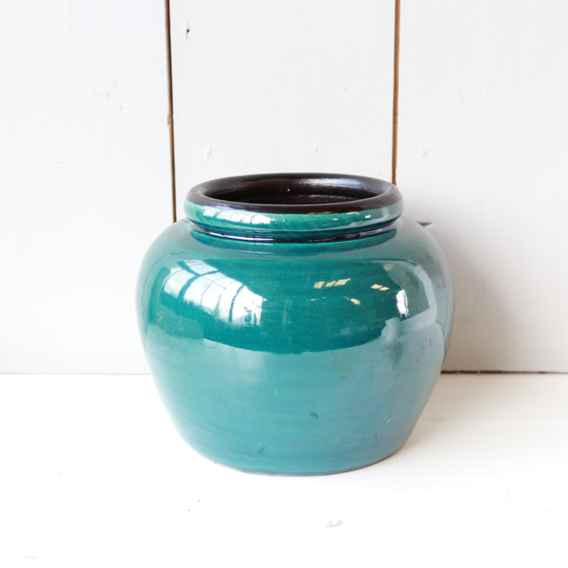 Vintage turquoise vaas | potten & vazen Meutt vintage & interior - voor vintage interieur producten
