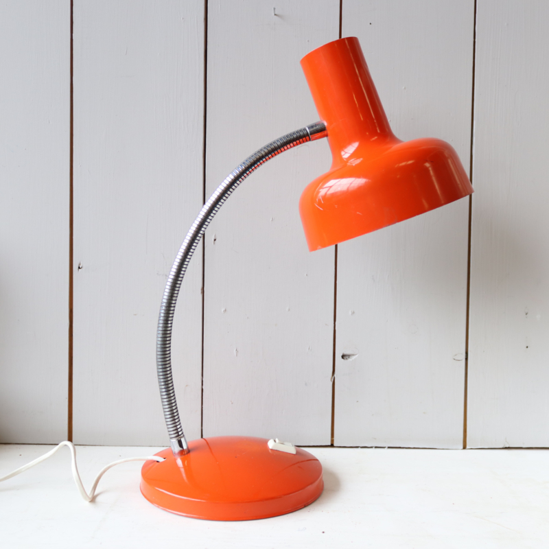 been slepen koolstof Vintage bureaulamp oranje | lampen | Meutt vintage & interior - webshop  voor vintage interieur producten