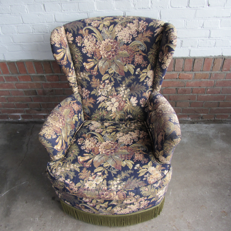 Vintage bloemen fauteuil NIEUW BINNEN Meutt vintage &amp; interior