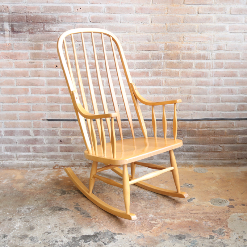 bewonderen Europa Maria Vintage spijlen schommelstoel | fauteuils & stoelen | Meutt vintage &  interior - webshop voor vintage interieur producten