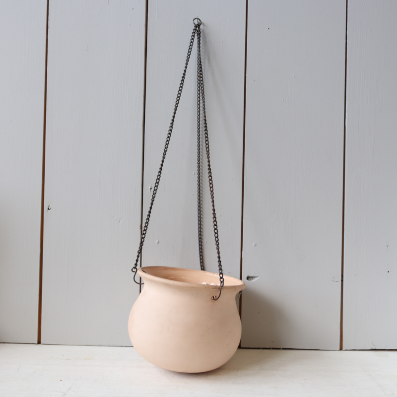 Vintage hangpot messing rood