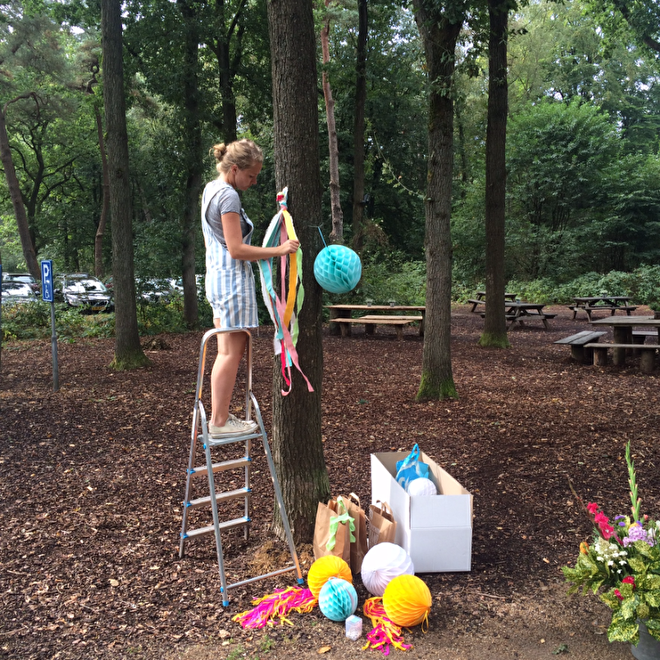 bruiloft styling op locatie gooi