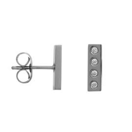 ixxxi earstud Design Rectangle zilver