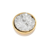 Top part drusy crystal goud