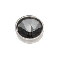 Top part pyramid black diamond  zilver