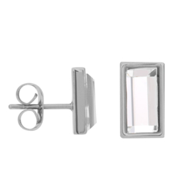 ixxxi Earstud Expression Rectangle zilver