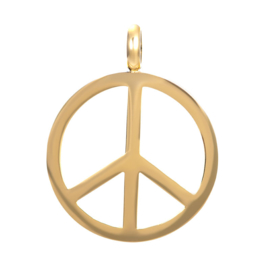 Pendant Peace goud