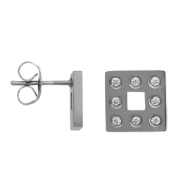 ixxxi earstud Design Square zilver