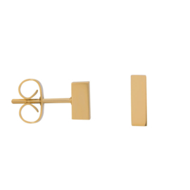 ixxxi Earstud Abstract rectangle goud