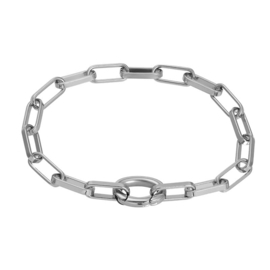 Bracelet square chain zilver