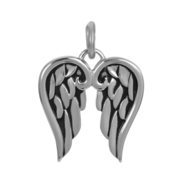 Pendant wings zilver