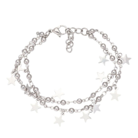 IXXXI enkelband Dazzling stars zilver