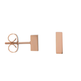 ixxxi Earstud Abstract rectangle rose