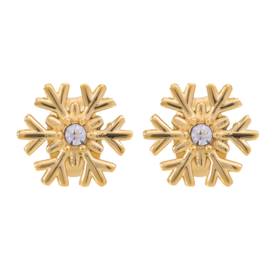 ixxxi ear studs snowflake goud