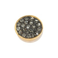 Top part black diamond stones goud