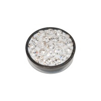 Top part crystal stones zwart