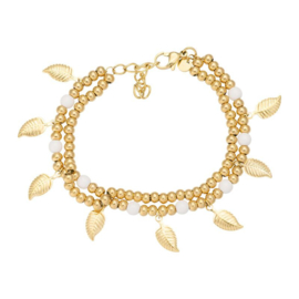 IXXXI armband dazzling leaves goud