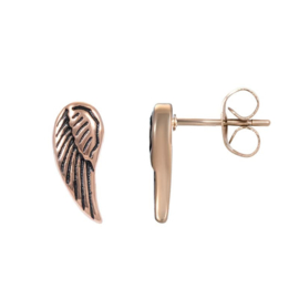 Ear studs angel wings rose