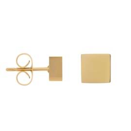 ixxxi earstud abstract square goud
