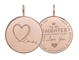 Pendant daughter love rose big