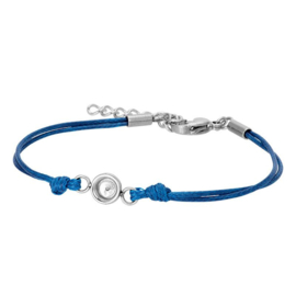 IXXXI armband Wax cord top part base blauw