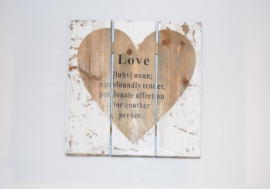 Love wanddecoratie