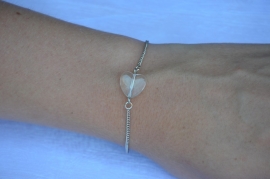 Armband 'heart' zilver