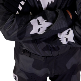 Fox 180 Youth BNKR Jersey Flo black camo
