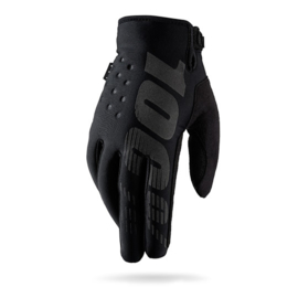 100% Brisker Cold Weather Glove Black Grey