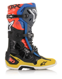 Alpinestars Tech 10 Boots Black Yellow Blue Red Fluo