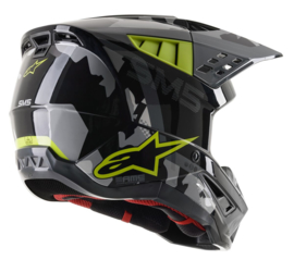 Alpinestars S-M5 Rover Helmet Antreciet Fluo Yellow Grey Camo